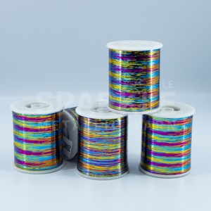 M Loại Kim Loại Sợi Cường Độ Cao Đồng Đan Phẳng Cho Lurex Phim Cầu Vồng Laser Cho Thêu Dệt Và May Vải - Product Image 3