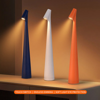 Lampe de table LED sans fil moderne, rechargeable, à intensité variable par toucher, lampe de chevet, lumière douce, éclairage décoratif pour la maison