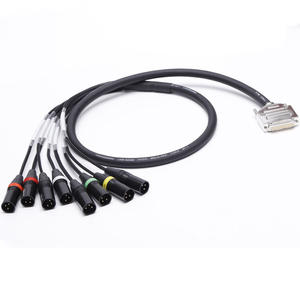 DB25 8 XLR ตัวผู้สายสัญญาณเสียง HD แจ็กเก็ต PVC 8x1/0เอาต์พุตแบบผมเปียและสายสัญญาณเสียงแฟนตาซี - Product Image 1