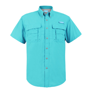 Chemises de pêche pour hommes de luxe, logo personnalisé, bouton, séchage rapide, protection UV, polyester de haute qualité, jersey en nylon respirant, taille plus - Product Image 3