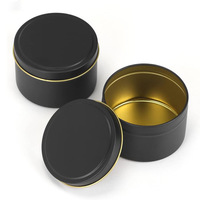 Conteneurs à bougies en fer blanc de qualité alimentaire de 4 oz à 16 oz, personnalisables avec logo, vides et avec couvercles, vente en gros