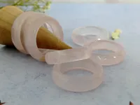 Vente chaude unisexe Rose Quartz bague avec diamant mignon perle pierre naturelle pour les mariages fiançailles fêtes