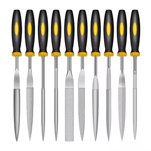 Nhà Máy Bán 3*140 / 4*160/5*180mm 10pcs thiết lập của khắc Craft dụng cụ cầm tay kim loại thép needles tập tin - Product Image 2