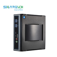 PC Desktop Quad Core Kecil Terintegrasi Core I3/i5/i7 12V 2GB DDR3 RAM 16GB SSD WiFi BT Windows 10 Untuk Bisnis Stok Baru