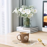 Sous-verres décoratifs en acrylique, sous-verres irréguliers pour bar, sous-verres transparents en forme de nuage pour tasses à café, pour la protection des plans de travail
