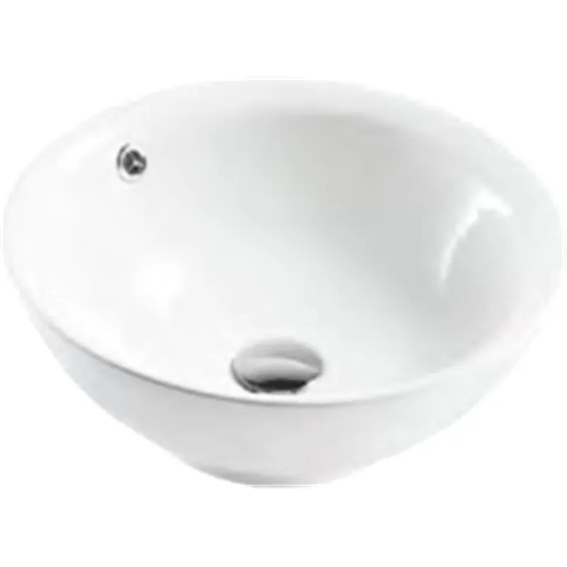 Cuvette de salle de bains ovale Lavabo en céramique blanche Lavabo vasque de salle de bains