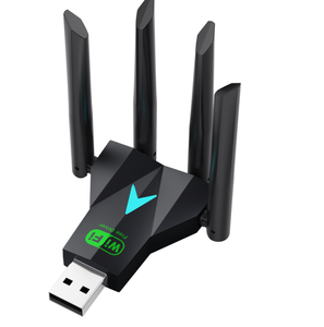 Adaptor Jaringan Nirkabel Dual Band 1300Mbps USB 2.0 5G untuk Laptop/Desktop, Penerima WIFI Eksternal USB untuk Laptop/Desktop, Tersedia - Product Image 5