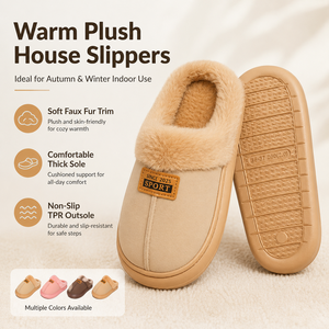 Pantofole da <span class=keywords><strong>donna</strong></span> all'ingrosso, calde e morbide, con pelliccia, a punta chiusa, antiscivolo, per la casa - Product Image 3