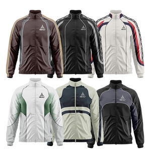 แจ็กเก็ตกันลมไนล่อนแบบยูนิเซ็กส์แนววินเทจตามสั่งกันน้ำบอมเบอร์ซิปธรรมดาสำหรับฝึกซ้อมกลางแจ้งคุณสมบัติกันลมสำหรับฤดูใบไม้ร่วง - Product Image 2