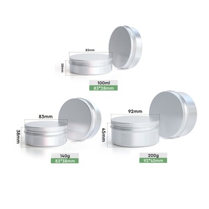 Lata de aluminio de 140g 200g con tapa de rosca 83x28mm, diseño personalizado para crema y cera para zapatos, venta al por mayor - Product Image 2