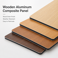 Panneau composite en aluminium à grain de bois 1220*2440mm ACP/ACM pour la décoration de cuisine par Wanya