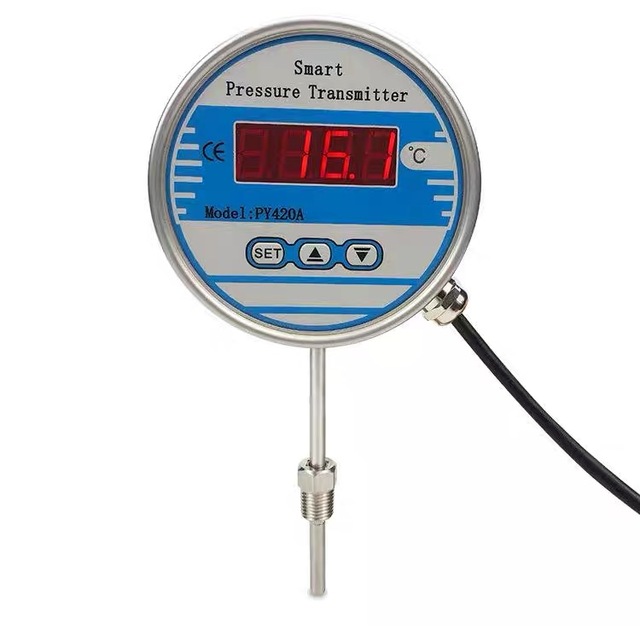 Industrial Bimetallic Thermometer Radial Direction Type Temperature Indicator Customizable OEM & ODM Support