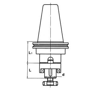 FERVI - 22A40 Arbor para fresas DIN 69871/A - EAN 8012667008048 HERRAMIENTAS ELÉCTRICAS ACCESORIOS PARA TALADROS - Product Image 2