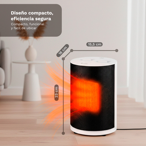 Stufa elettrica portatile 1800W 2 livelli di potenza per uso domestico e in ufficio - Product Image 2
