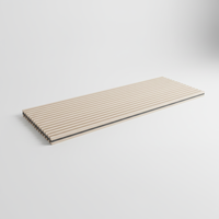 Panneau acoustique en bois insonorisant, panneau absorbant le son, décoration moderne en polyester, matériau MDF ignifuge et imperméable