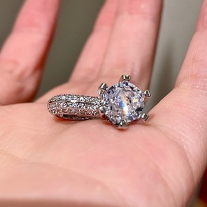 Fashion <b>Clip</b>-<b>on</b> Zinc Alloy <b>Earrings</b> Women's Round Brilliant Cut Inlaid Micro Insert Trendy Party Jewelry Made China Model JX111 - Product Image 4