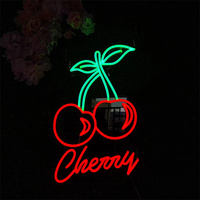 Neon Sign LED Kustom Tanpa Minimum Order, Logo LED Besar, Lampu Neon Sayap Malaikat Akrilik untuk Dinding
