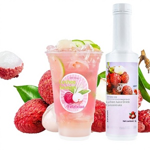 Concentrato di Succo di Litchi Originale con Polpa, Gusto Intenso, Polpa Densa, <span class=keywords><strong>Bevanda</strong></span> Commerciale <span class=keywords><strong>in</strong></span> <span class=keywords><strong>Polvere</strong></span> Multi-Polpa, Bottiglia da 1L - Product Image 1