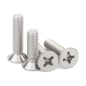 Toptan paslanmaz çelik 304 havşa vidalar düz kuyruk kendinden dokunarak makine vidaları DIN GB standart sınıf 4.8-12.9 cıvata - Product Image 2