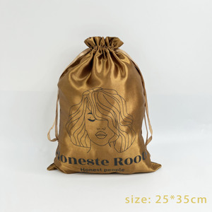 ถุงผ้าไหมซาตินพิมพ์โลโก้ตามสั่ง ถุงใส่เครื่องประดับสุดหรู บรรจุภัณฑ์ของขวัญสุดหรูสำหรับใส่เครื่องประดับ - Product Image 6