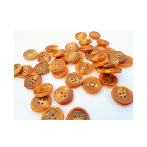 Botón Artesanal de Cuerno de Búfalo Natural con Patrón de Grano Natural Único y Decoración Clásica de Malla para Abrigo, Chaqueta o Blazer - Product Image 6