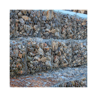 Paniers en treillis gabion robustes avec fil de laiton, tissage uni, taille personnalisée, en treillis d'acier galvanisé pour la protection des berges fluviales, soudés
