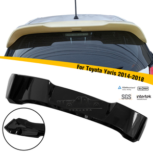 สปอยเลอร์หลังลายคาร์บอนไฟเบอร์ ABS ของ Haosheng Manufactory สำหรับรถยนต์โตโยต้า ยาริส วีออส FS แฮทช์แบ็ค ปี 2014 2015 2016 2017 2018 - Product Image 1