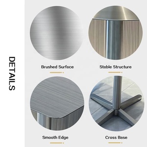 Minimalism KHÁCH SẠN VƯỜN sân thượng quán cà phê nhà hàng quán cà phê thép không gỉ vuông bàn ăn - Product Image 4