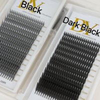 Extensions de cils pré-faits en éventail, noir intense, style Anime Spire, nouveau design, en cachemire doux et effet plume, courbures C CC D B J, pour extensions de cils effet Comic, vente en gros