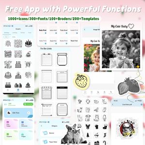 Imprimante thermique <span class=keywords><strong>d</strong></span>'autocollants VTR Mini pour la création <span class=keywords><strong>d</strong></span>'autocollants portables pour téléphone/carnet/<span class=keywords><strong>photo</strong></span>/autocollants personnalisés et scrapbooking - Rose - Product Image 2