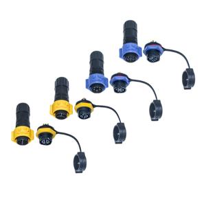 M16 Zelfsluitende <span class=keywords><strong>2</strong></span>/3/4-Core Ip67 Waterdichte Luchtvaart Connector Paneel Mount Kabel Kale Koperen Geleider Voor Motorfiets Computer - Product Image 2