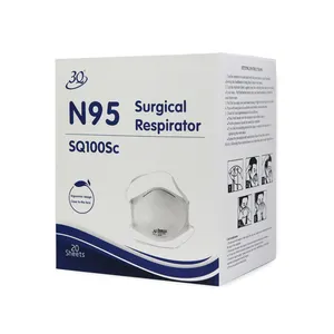 Stokta 3Q nefes 5 katmanlı kalıplı 3D fabrika hastane koruyucu tıbbi fincan cerrahi n95 yüz maskesi