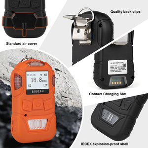 Bossean ATEX LCD display 2h2 monóxido de carbono co gás ozeno tester lp detector de gás Detector de gás ao ar livre - Product Image 3