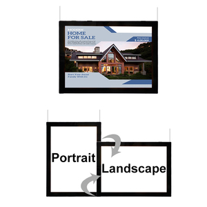 Hộp Đèn Quảng Cáo Hộp Đèn Từ Tính Ngoài Trời Trưng Bày Cửa Sổ Bất Động Sản Bảng Menu Khung Mỏng Pha Lê Hộp Đèn <span class=keywords><strong>Led</strong></span> Áp Phích - Product Image 1