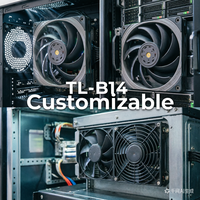 Ventilador de PC TL-B14 de 140 mm con Rodamiento de Bolas, Enfriador de CPU de Alta Presión Estática, Ventilador de Refrigeración PWM para Radiador y Disipador de Calor