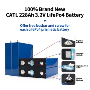 Lifepo4-batería de litio para motocicleta, 230AH, 250AH, CATL, 3,2 V, Lifepo, célula de 12V, 24V, 48, 250AH