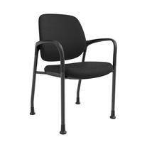 Chaise de bureau ergonomique moderne en maille avec accoudoirs, idéale pour les salles de réunion et les zones d'accueil des visiteurs