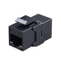 Acoplador en línea RJ45 Cat5e Cat6 6A UTP Keystone adaptador para extensión de Cable de red piezas de Telecomunicaciones