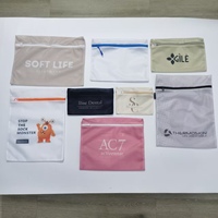 Tas cucian krem dengan Logo kaus kaki tas cucian jaring cuci 15*20cm kehidupan Modern lunak