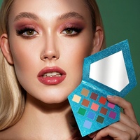 Palette de fards à paupières DIY 13 couleurs avec logo personnalisé, haute pigmentation, créez votre propre maquillage pour les yeux