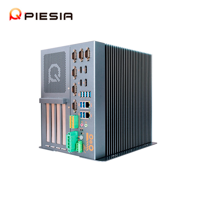Piesia Industrial Computer LTE Intel 12th/13th/14th Gen LGA 1700 Q670 VPro Quad Expansion 6COM X86 Industrial Fanless Mini PC