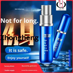 Siyi <span class=keywords><strong>Little</strong></span> Blue Bottle 6ml Spray retardateur D Type 10g Lubrifiant sexuel externe pour hommes Autres additifs - Product Image 4