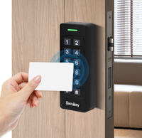 Wiegand pembaca Digital yang dapat diprogram, pembaca Keypad akses Digital tahan air untuk sistem kunci pintu 125KHz dan kartu EM & H
