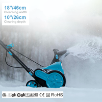 Souffleuse à neige électrique MAXFORCE Garden DIY 15A 2000W réglable avec deux lumières LED