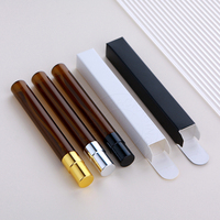 Flacon d'échantillon de parfum SUMEEAR 10ml en verre ambré avec pulvérisateur, compatible diffuseur à bâtonnets, rechargeable, emballage de parfum en boîte