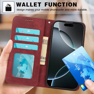 Custodia per cellulare in pelle PU per <span class=keywords><strong>OPPO</strong></span> Reno 16F 16 15 Pro 14 13 A6 Pro A5X <span class=keywords><strong>A5</strong></span> Realme 15X 14 Flip, con portafoglio magnetico e protezione antiurto - Product Image 2
