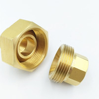 Raccord de tuyauterie en laiton haute pression à rotule, connecteur droit, raccord union 3 pièces NPT 3/8" femelle x 3/8" femelle personnalisé