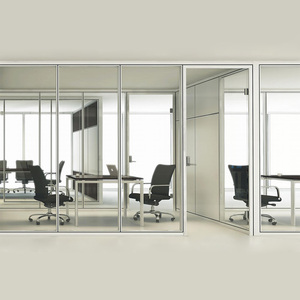 <span class=keywords><strong>Cloison</strong></span> de bureau modulaire en aluminium avec cadre en <span class=keywords><strong>verre</strong></span>, moderne, flexible, écologique, insonorisée, facile à installer, hôpital, école, atelier - Product Image 6