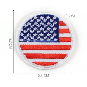 Tùy Chỉnh Chất Lượng Cao Mỹ Cờ Huy Hiệu Thêu American Flag Patch