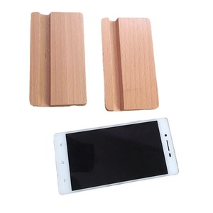 Hongjie Beech Wood Phone <b>Stand</b> Solid Wood Minimalist Desktop Display <b>Stand</b> For Mobile Phone - Product Image 2